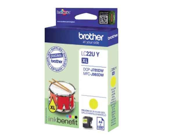 Inktcartridge Brother LC-22UY geel