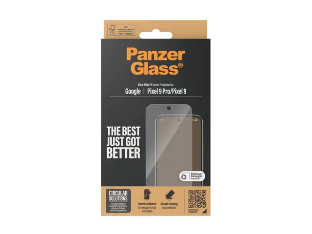 PanzerGlass Screen Protector Google Pixel 9 5G | 9 Pro 5G | Ultra-W