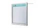 Panneau logo imprimé 93x10cm vitrine d'affichage extérieur 8/12xA4
