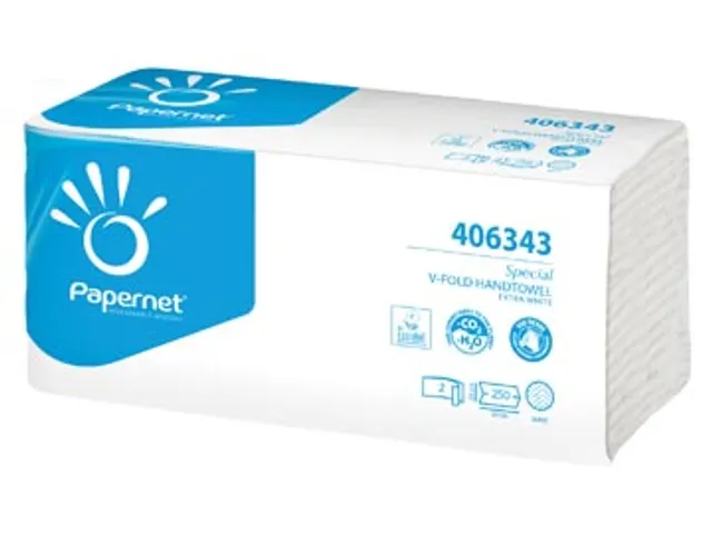 Papernet Handdoeken 406343 Extra Wit 2-Laags V-Vouw