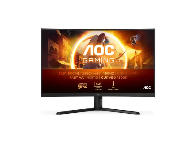 Monitor 31.5 Inch Panel resolution 2560x1440, Max Refresh rate