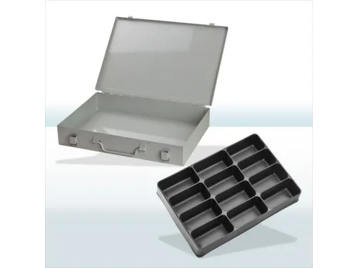 assortimentskoffer,HxBxD 50x335x240mm,12vakken