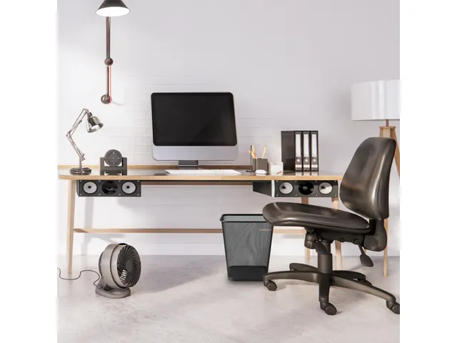 BRASQ Papierbak 12 liter Zwart Vierkant Set van 2 WBBSO2