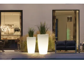 plantenzuil,rond,PE,translucent,HxØ 900x510mm,35l,m. verlichting - 3