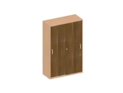 Schuifdeurkast 1540x1000x430mm Romp Beuken Decor Front Noten