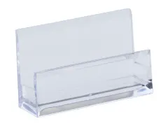 Visitekaarthouder Alco 103x60x30mm acryl transparant