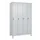 locker voor scheiding van kleding,HxBxD 1950x1200x500mm,4vak