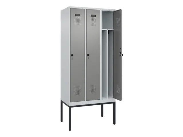 locker voor scheiding van kleding,HxBxD 2120x900x500mm,3vak