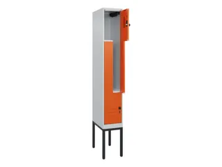 Z-garderobekast,HxBxD 2120x300x500mm,vak B 150/300mm,draaigrendel - 2