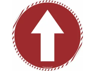 markeersymbool,symbool/tekst: "Pijl",Ø 240mm,rood - 1
