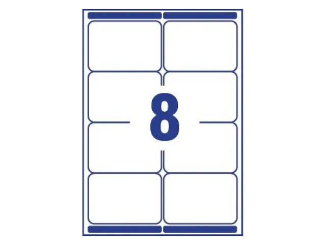 Etiket Avery L7165-40 99.1x67.7mm wit 320stuks