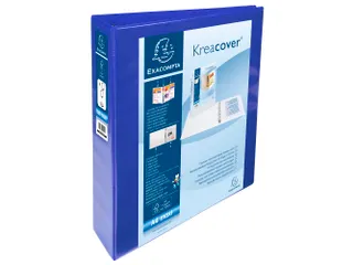 Ringmap Pp Personaliseerbaar Kreacover 4D-Ringen 40mm A4 Maxi Blauw - 1
