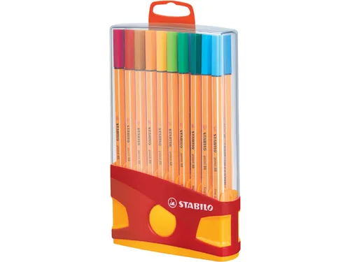 Fineliner Stabilo Point 88 0.4mm 20 Stuks Assorti