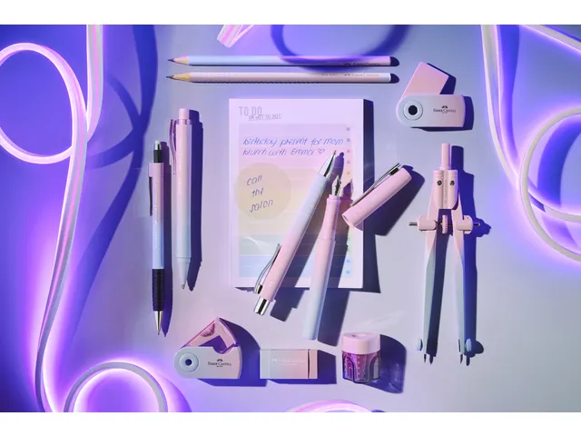 Taille-crayon Faber-Castel mini 1 trou Flow Edition présentoir 24 pcs
