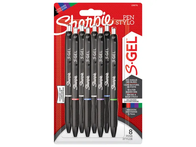 Gelschrijver Sharpie S-gel medium assorti blister à 8 stuks