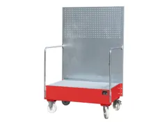 Verrijdbare Opvangbak,V. 2X200L Vat,Opvangvol. 215L