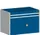 ladekast HxBxD 700x1050x650mm 2laden RAL7035 front RAL5010