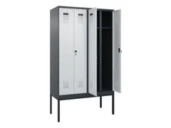 locker voor scheiding van kleding,HxBxD 2120x1200x500mm,4vak