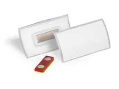 Naambadge CLICK FOLD 40x75 mm met magneet place and hold PP