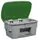 strooigoedbak,700l,HxBxD 930x1400x1070mm,PE,grijs,deksel groen