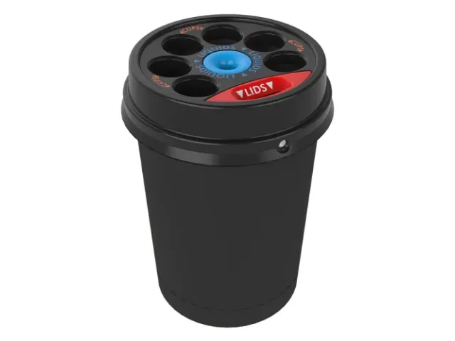 Robuuste Bekerbak Envirocup Grande 120 Liter Zwart