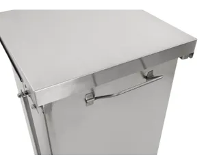 Industriële pedaalemmer 45 Liter Mat RVS - 5