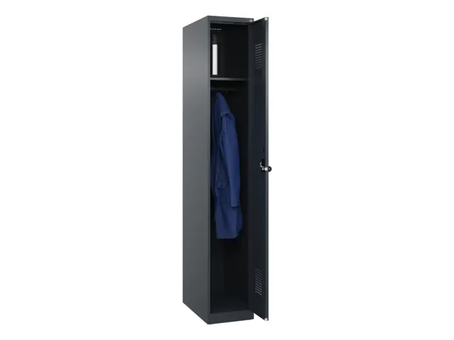 locker,HxBxD 1850x300x500mm,1vak,vak B 300mm,draaigrendel