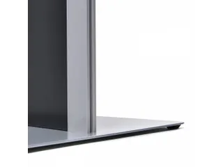 Brochurerek Totem Zwart Met Stalen Legplanken - 6