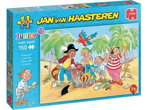 Puzzel Jan van Haasteren Junior 13 Treasure Hunt 150 stukjes