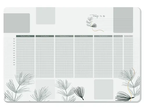 Designonderlegger Sigel weekplanner Nature met to-do-list A2 30 vel