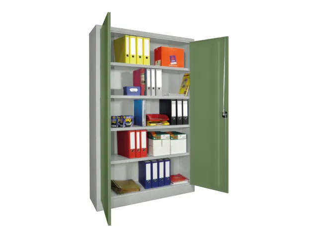 universele kast,HxBxD 1950x1200x400mm,RAL7035,front RAL6011