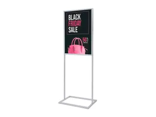 Poster Display Decor Click Dubbelzijdig A1 Zilver - 1