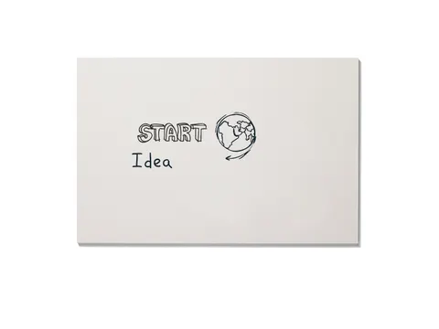 Whiteboard 98x148cm Zonder Rand Gelakt Staal Magnetisch