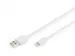 Oplaad-/datakabel Lightning USB A St/St 1m iP5/6/7 MFI Wit