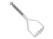 Emga Pureestamper RVS met ophangoog 30cm type F