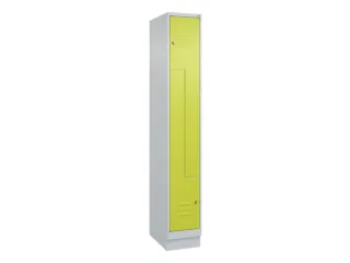 Z-garderobekast,HxBxD 1950x300x500mm,vak B 150/300mm,cil.-slot,sokkel - 1
