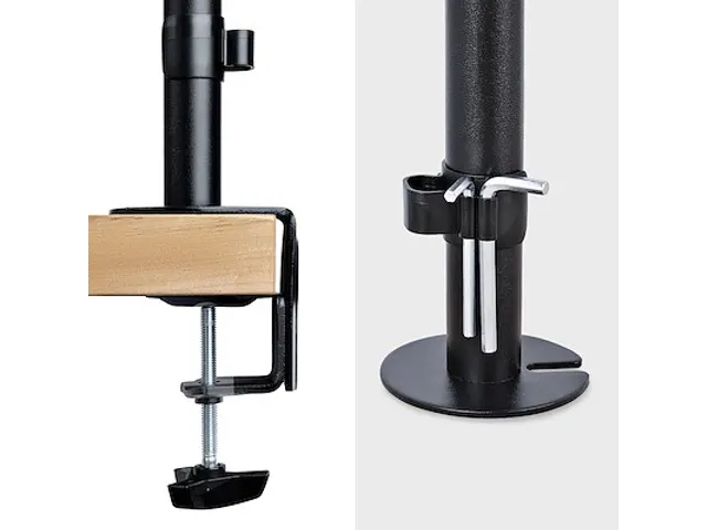 Bras pour ordinateur portable ou écran Noir