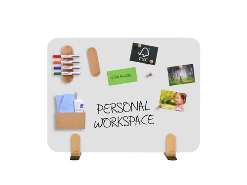 Bureauscherm Elements whiteboard 60x80cm Houder