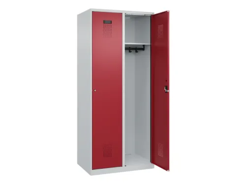 locker,HxBxD 1850x800x500mm,2vak,vak B 400mm,cil.-slot,staand op vloer