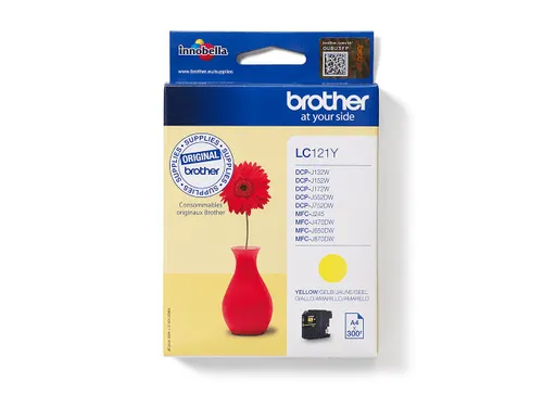 Inktcartridge Brother LC-121Y geel