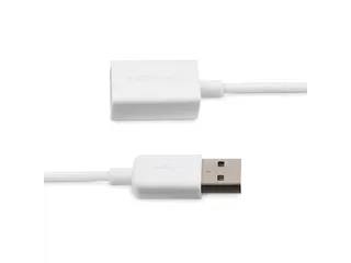 1m USB 2.0-verlengkabel wit A naar A M/F - 3