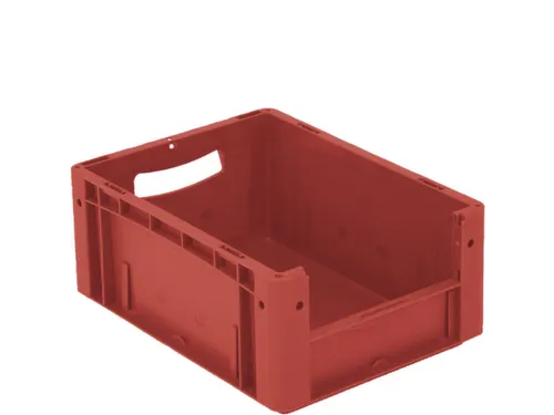 Euronorm Stapelkrat M. Grijpopening Pp Hxlxb 170X400X300Mm Rood