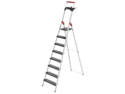 staande trap,8 XXL treden,treden/platform zwart,Stand H 1,72m
