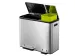 Ecocasa Recycler Pedaalemmer 30+15 Liter mat RVS