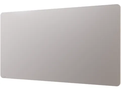 Mat Glasbord 100x200cm Warm Grey Ronde Hoeken