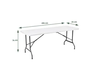 Vouwtafel BRASQ 180x70x74cm FT180 wit - 3
