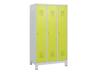 schoollocker,HxBxD 1630x900x500mm,3vak,vak B 300mm,cil.-slot,voeten - 2