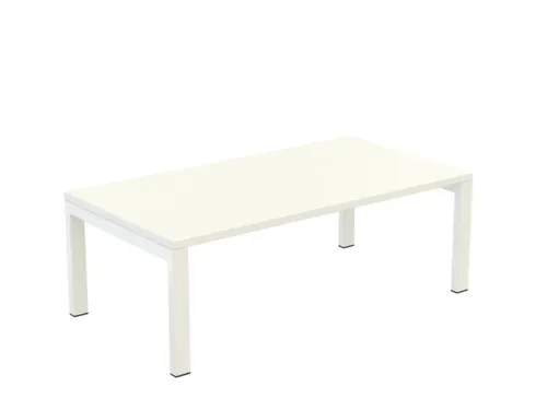 bijzettafel,HxBxD 400x1140x600mm,rechthoekig,4voeten wit