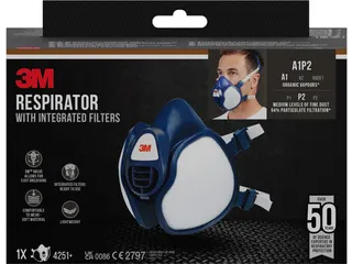 mondmasker geïntegreerde filters herbruikbaar A1P2 - 1