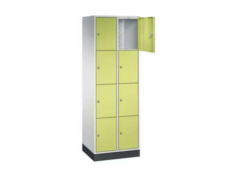 lockerkast,RAL 7035/RDS1108060,HxBxD 1950x620x500mm,2x4vakken